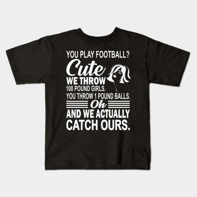 Football Lovers | Players fan | American Football team lover Kids T-Shirt by Houseofwinning